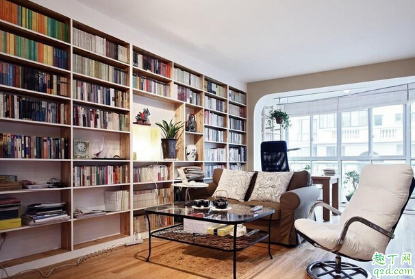 客厅和书房怎么结合 客厅和书房连在一起怎么设计好看2