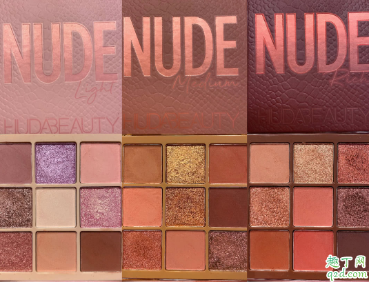 huda beauty nude系列9色眼影盘多少钱 huda beauty nude9色眼影盘试色3