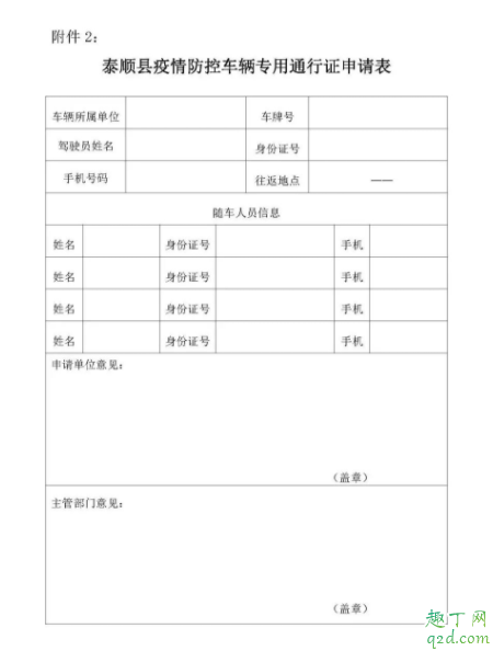 疫情車輛通行證怎么辦理 疫情車輛通行證申請(qǐng)書模板2