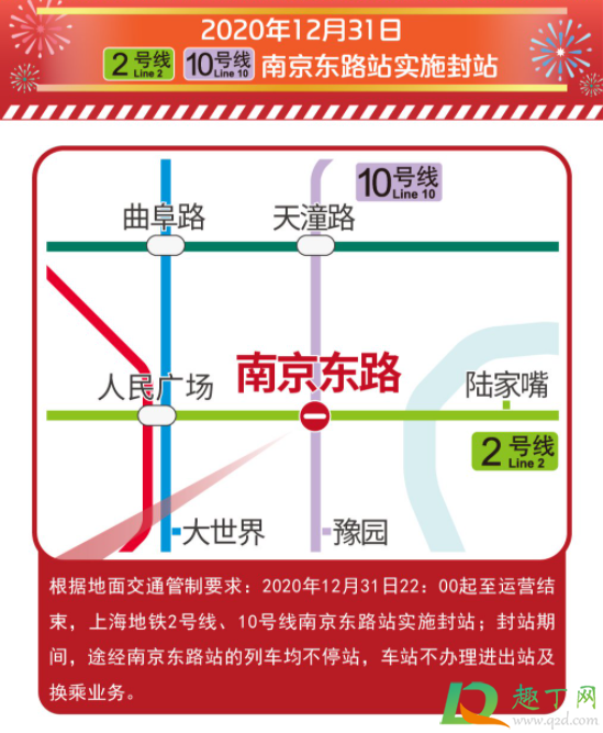 2021元旦上海地铁几点停运4