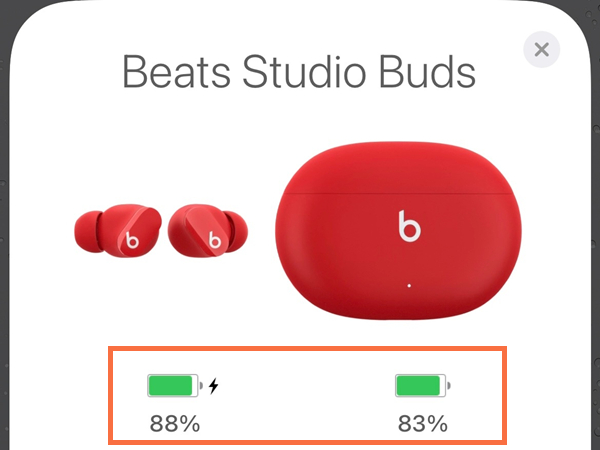 beats studio buds怎么看电量2