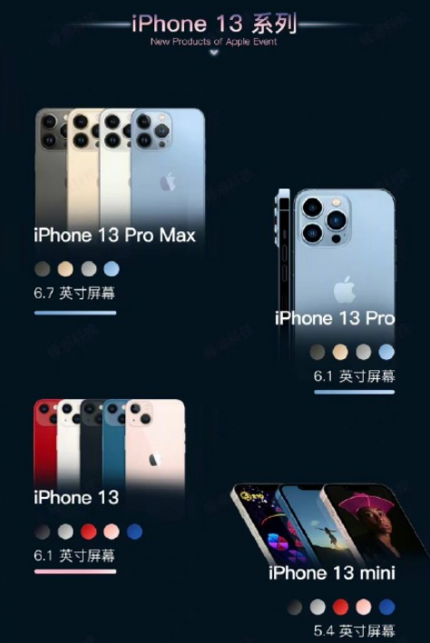 Iphone 13 pro max 颜色