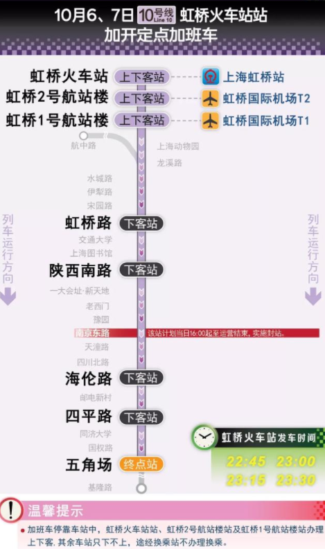 国庆期间上海地铁会延迟收车么20218