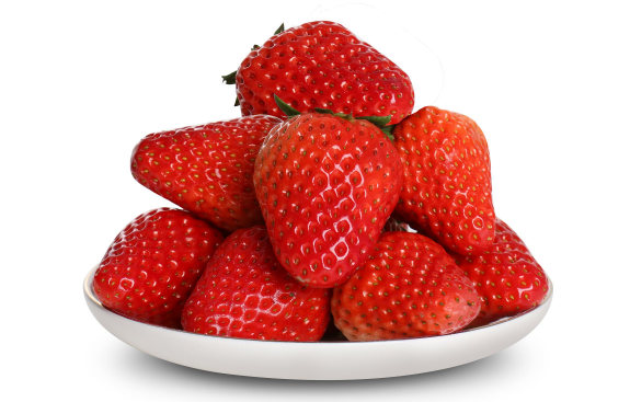 草莓上面是白色的说明没熟吗3