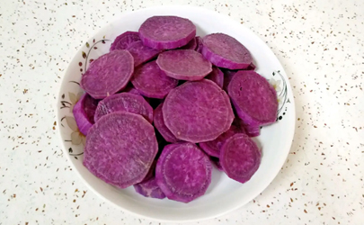 紫薯切薄片蒸几分能熟