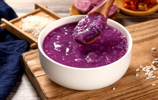 紫薯|紫薯煮粥怎么是蓝绿色可以吃吗